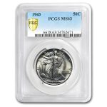 1943 Walking Liberty Half Dollar MS-63 PCGS