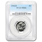 1944-D Jefferson Nickel MS-66 PCGS