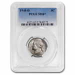 1944-D Jefferson Nickel MS-67 PCGS