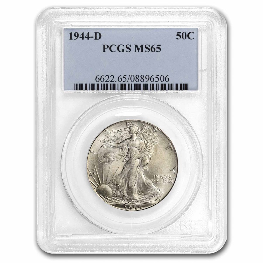 1944-D Walking Liberty Half Dollar MS-65 PCGS