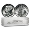 1944 Mercury Dime 50-Coin Roll BU