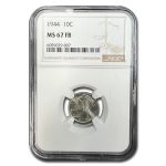 1944 Mercury Dime MS-67 NGC (FB)