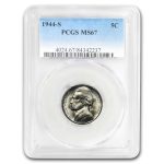 1944-S Jefferson Nickel MS-67 PCGS