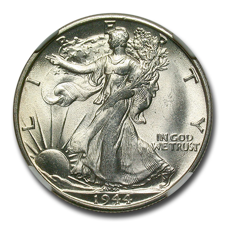 1944-S Walking Liberty Half Dollar MS-64 NGC