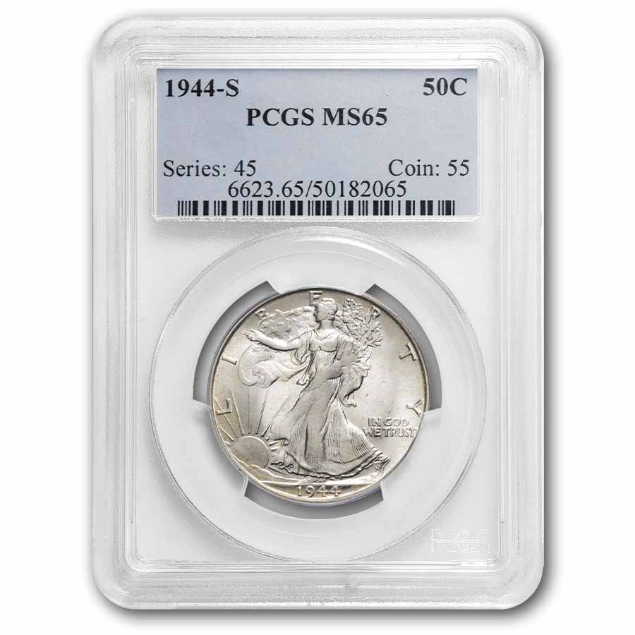 1944-S Walking Liberty Half Dollar MS-65 PCGS