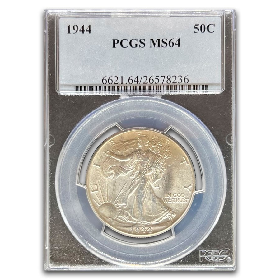 1944 Walking Liberty Half Dollar MS-64 PCGS