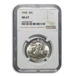 1944 Walking Liberty Half Dollar MS-67 NGC