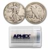 1944 Walking Liberty Halves 20-Coin Roll Avg Circ