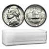 1945-D 35% Silver Wartime Jefferson Nickel Roll BU