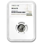 1945-D Mercury Dime MS-66 NGC (FB)