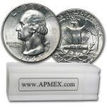 1945-D Washington Quarter 40-Coin Roll BU