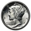 1945 Mercury Dime BU