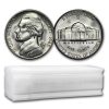 1945-S 35% Silver Wartime Jefferson Nickel Roll BU