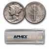 1945-S Mercury Dime 50-Coin Roll Avg Circ (Micro-S)