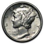1945-S Mercury Dime BU