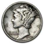 1945-S Mercury Dime Fine/VF (Micro-S)
