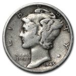 1945-S Mercury Dime Good/VF