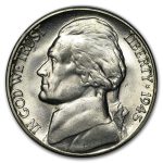 1945-S Silver Wartime Jefferson Nickel BU