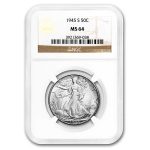 1945-S Walking Liberty Half Dollar MS-64 NGC