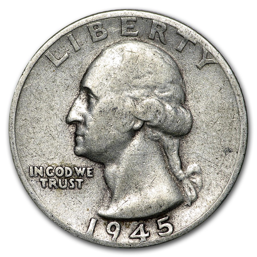 1945-S Washington Quarter Good/XF