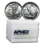 1945 Walking Liberty Half Dollar 20-Coin Roll BU