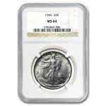 1945 Walking Liberty Half Dollar MS-64 NGC