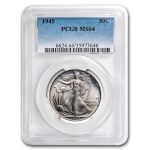 1945 Walking Liberty Half Dollar MS-64 PCGS