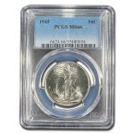 1945 Walking Liberty Half Dollar MS-66 PCGS
