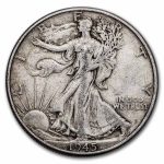 1945 Walking Liberty Half Dollar XF