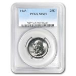 1945 Washington Quarter MS-65 PCGS