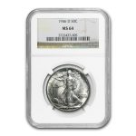 1946-D Walking Liberty Half Dollar MS-64 NGC