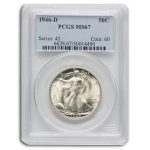 1946-D Walking Liberty Half Dollar MS-67 PCGS