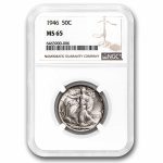 1946 Walking Liberty Half Dollar MS-65 NGC