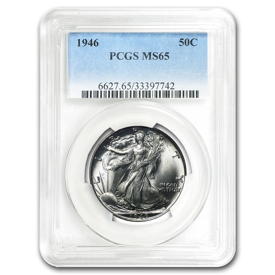 1946 Walking Liberty Half Dollar MS-65 PCGS