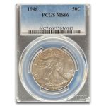 1946 Walking Liberty Half Dollar MS-66 PCGS