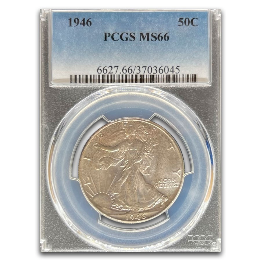 1946 Walking Liberty Half Dollar MS-66 PCGS