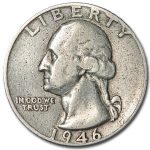 1946 Washington Quarter Good/XF