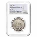 1947 Booker T. Washington Half Dollar MS-67 NGC