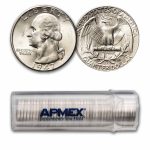 1947-D Washington Quarter 40-Coin Roll BU