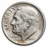 1947-S Roosevelt Dime AU