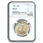1947 Walking Liberty Half Dollar MS-63 NGC