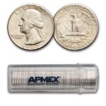 1947 Washington Quarter 40-Coin Roll Avg Circ