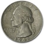 1947 Washington Quarter AU
