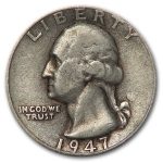 1947 Washington Quarter Good/XF