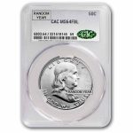 1948-1963 Franklin Half Dollar MS-64 CACG (Random, FBL)