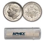 1948-D Roosevelt Dime 50-Coin Roll BU