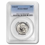 1948-D Washington Quarter MS-65 PCGS