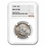 1948 Franklin Half Dollar MS-63 NGC (FBL)