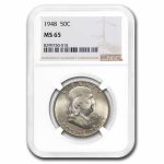 1948 Franklin Half Dollar MS-65 NGC