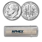 1948 Roosevelt Dime 50-Coin Roll BU